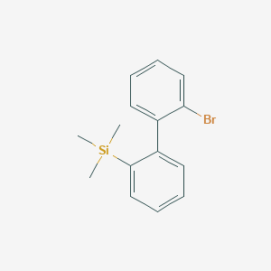 molecular formula C15H17BrSi B13681710 2-bromo-2'-(trimethylsilyl)-1,1'-Biphenyl 