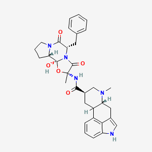 molecular formula C33H37N5O5 B1368173 (6Ar,9R)-N-[(1S,2S,4R,7S)-7-benzyl-2-hydroxy-4-methyl-5,8-dioxo-3-oxa-6,9-diazatricyclo[7.3.0.02,6]dodecan-4-yl]-7-methyl-6,6a,8,9,10,10a-hexahydro-4H-indolo[4,3-fg]quinoline-9-carboxamide 
