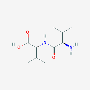 molecular formula C10H20N2O3 B1368175 (2R)-2-[[(2R)-2-amino-3-methylbutanoyl]amino]-3-methylbutanoic acid CAS No. 62653-78-5