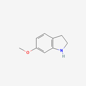 molecular formula C9H11NO B1368176 6-Methoxyindoline CAS No. 7556-47-0