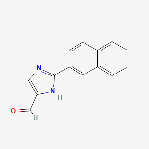 molecular formula C14H10N2O B13681783 2-(2-Naphthyl)imidazole-5-carbaldehyde 