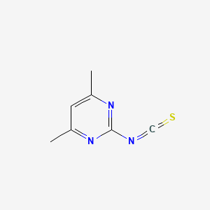 molecular formula C7H7N3S B13681823 2-Isothiocyanato-4,6-dimethylpyrimidine CAS No. 89937-95-1