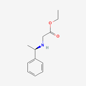 molecular formula C12H17NO2 B1368183 Ethyl (R)-[(1-Phenylethyl)amino]acetate CAS No. 66512-37-6
