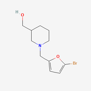 [1-[(5-Bromofuran-2-yl)methyl]piperidin-3-yl]methanol