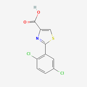 molecular formula C10H5Cl2NO2S B13681849 2-(2,5-Dichlorophenyl)thiazole-4-carboxylic acid 