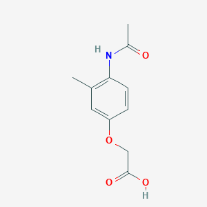 molecular formula C11H13NO4 B1368185 (4-Acetylamino-3-methyl-phenoxy)-acetic acid CAS No. 861797-25-3