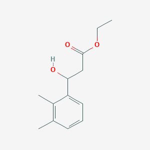 molecular formula C13H18O3 B13681852 Ethyl 3-(2,3-dimethylphenyl)-3-hydroxypropanoate 