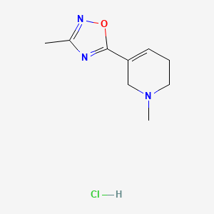 molecular formula C9H14ClN3O B13681880 3-Methyl-5-(1-methyl-1,2,5,6-tetrahydropyridin-3-yl)-1,2,4-oxadiazole hydrochloride 
