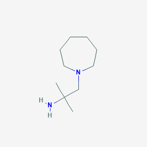 molecular formula C10H22N2 B1368190 1-(Azepan-1-yl)-2-methylpropan-2-amine CAS No. 21404-91-1