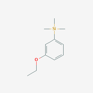 molecular formula C11H18OSi B13681911 (3-Ethoxyphenyl)trimethylsilane CAS No. 909567-57-3