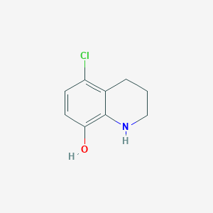 molecular formula C9H10ClNO B1368192 5-Chloro-1,2,3,4-tetrahydroquinolin-8-ol CAS No. 54810-34-3