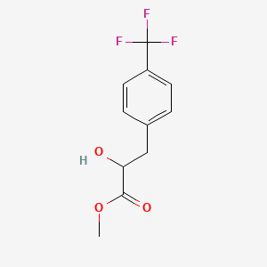 molecular formula C11H11F3O3 B13681962 Methyl 2-hydroxy-3-(4-(trifluoromethyl)phenyl)propanoate 