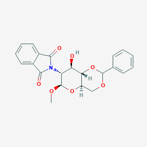 molecular formula C22H21NO7 B013682 Methyl 4,6-O-benzylidene-2-deoxy-2-phthalimido-b-D-glucopyranoside CAS No. 97276-95-4