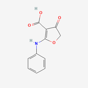 molecular formula C11H9NO4 B1368206 2-Anilino-4-oxo-4,5-dihydrofuran-3-carboxylic acid CAS No. 58337-23-8