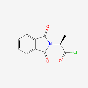molecular formula C11H8ClNO3 B1368209 邻苯二甲酰-L-丙氨酸氯 CAS No. 4306-25-6