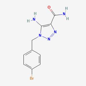5-amino-1-(4-bromobenzyl)-1H-1,2,3-triazole-4-carboxamide