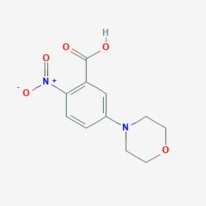 molecular formula C11H12N2O5 B1368214 5-(吗啉-4-基)-2-硝基苯甲酸 CAS No. 153437-51-5