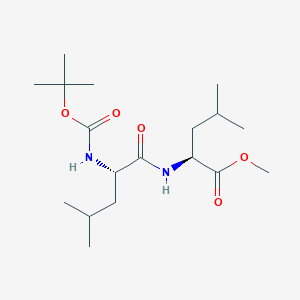 molecular formula C18H34N2O5 B1368216 BOC-LEU-LEU-OME 