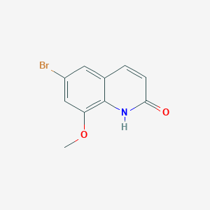 molecular formula C10H8BrNO2 B13682171 6-bromo-8-methoxyquinolin-2(1H)-one 