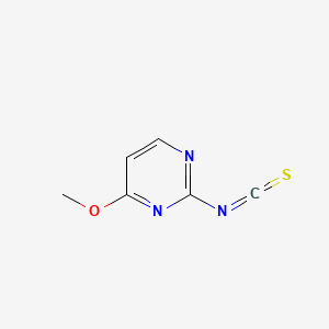 molecular formula C6H5N3OS B13682225 2-Isothiocyanato-4-methoxypyrimidine 