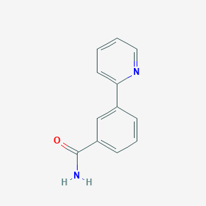molecular formula C12H10N2O B13682228 3-(Pyridin-2-yl)benzamide 
