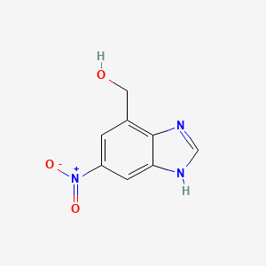 molecular formula C8H7N3O3 B13682247 (6-Nitro-1H-benzo[d]imidazol-4-yl)methanol 