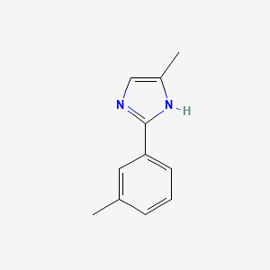 molecular formula C11H12N2 B13682255 5-methyl-2-(3-methylphenyl)-1H-imidazole CAS No. 65282-87-3