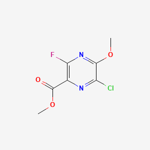 molecular formula C7H6ClFN2O3 B13682268 Methyl 6-Chloro-3-fluoro-5-methoxypyrazine-2-carboxylate 