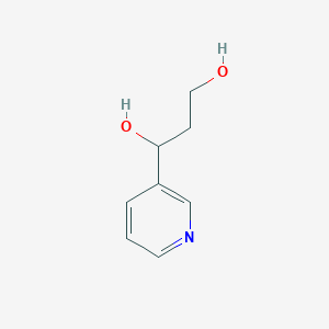 molecular formula C8H11NO2 B13682328 1-(Pyridin-3-yl)propane-1,3-diol CAS No. 123016-77-3