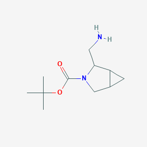 molecular formula C11H20N2O2 B13682335 (1R,2R,5S)-3-Boc-2-(aminomethyl)-3-azabicyclo[3.1.0]hexane 