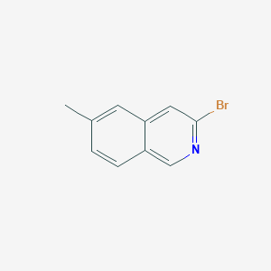 molecular formula C10H8BrN B13682345 3-Bromo-6-methylisoquinoline 