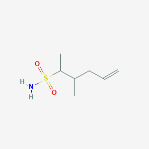 molecular formula C7H15NO2S B13682375 (2R,3S)-3-Methyl-5-hexene-2-sulfonamide 