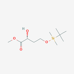 molecular formula C11H24O4Si B13682380 (R)-Methyl 4-((tert-butyldimethylsilyl)oxy)-2-hydroxybutanoate 