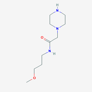 N-(3-methoxypropyl)-2-piperazin-1-ylacetamide