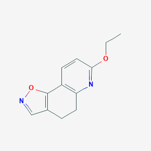 molecular formula C12H12N2O2 B136824 7-Ethoxy-4,5-dihydroisoxazolo[5,4-f]quinoline CAS No. 135219-97-5
