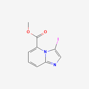 molecular formula C9H7IN2O2 B13682433 Methyl 3-iodoimidazo[1,2-a]pyridine-5-carboxylate 