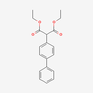 molecular formula C19H20O4 B13682471 Diethyl 2-(4-Biphenylyl)malonate 