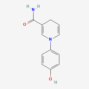 molecular formula C12H12N2O2 B13682475 1-(4-Hydroxyphenyl)-1,4-dihydropyridine-3-carboxamide 
