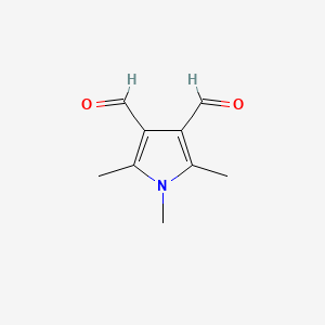 molecular formula C9H11NO2 B1368251 1,2,5-Trimethylpyrrole-3,4-dicarbaldehyde CAS No. 31618-55-0