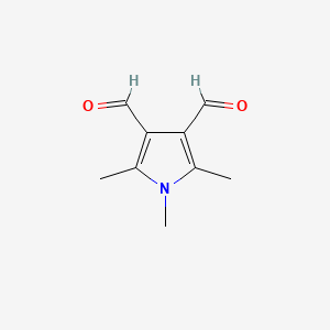 molecular formula C9H11NO2 B1368251 1,2,5-trimethyl-1H-pyrrole-3,4-dicarbaldehyde CAS No. 31618-55-0