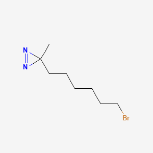 molecular formula C8H15BrN2 B13682513 3-(6-Bromohexyl)-3-methyl-3H-diazirine 