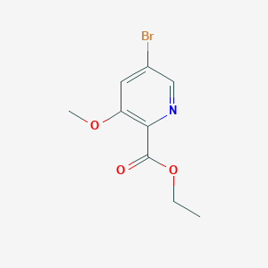 molecular formula C9H10BrNO3 B13682515 Ethyl 5-bromo-3-methoxypicolinate 
