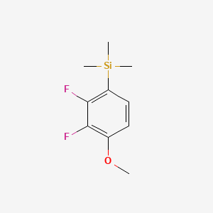 molecular formula C10H14F2OSi B13682568 2,3-Difluoro-4-(trimethylsilyl)anisole 