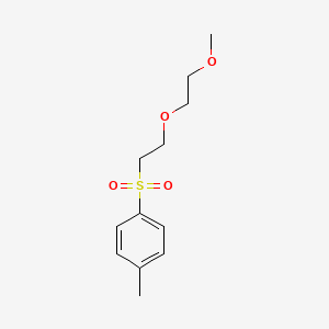 molecular formula C12H18O4S B1368258 1-[2-(2-Methoxyethoxy)ethanesulfonyl]-4-methylbenzene 