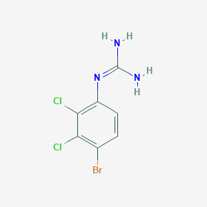 molecular formula C7H6BrCl2N3 B13682594 1-(4-Bromo-2,3-dichlorophenyl)guanidine 