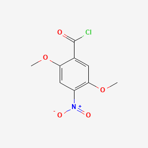 molecular formula C9H8ClNO5 B13682603 2,5-Dimethoxy-4-nitrobenzoyl chloride 
