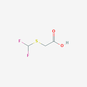 molecular formula C3H4F2O2S B1368261 Difluoromethylthioacetic acid 
