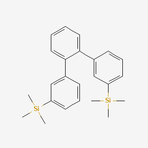 molecular formula C24H30Si2 B13682616 trimethyl-[3-[2-(3-trimethylsilylphenyl)phenyl]phenyl]silane 