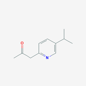 molecular formula C11H15NO B13682623 1-(5-Isopropyl-2-pyridyl)-2-propanone 