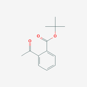 molecular formula C13H16O3 B13682648 Tert-butyl 2-acetylbenzoate 